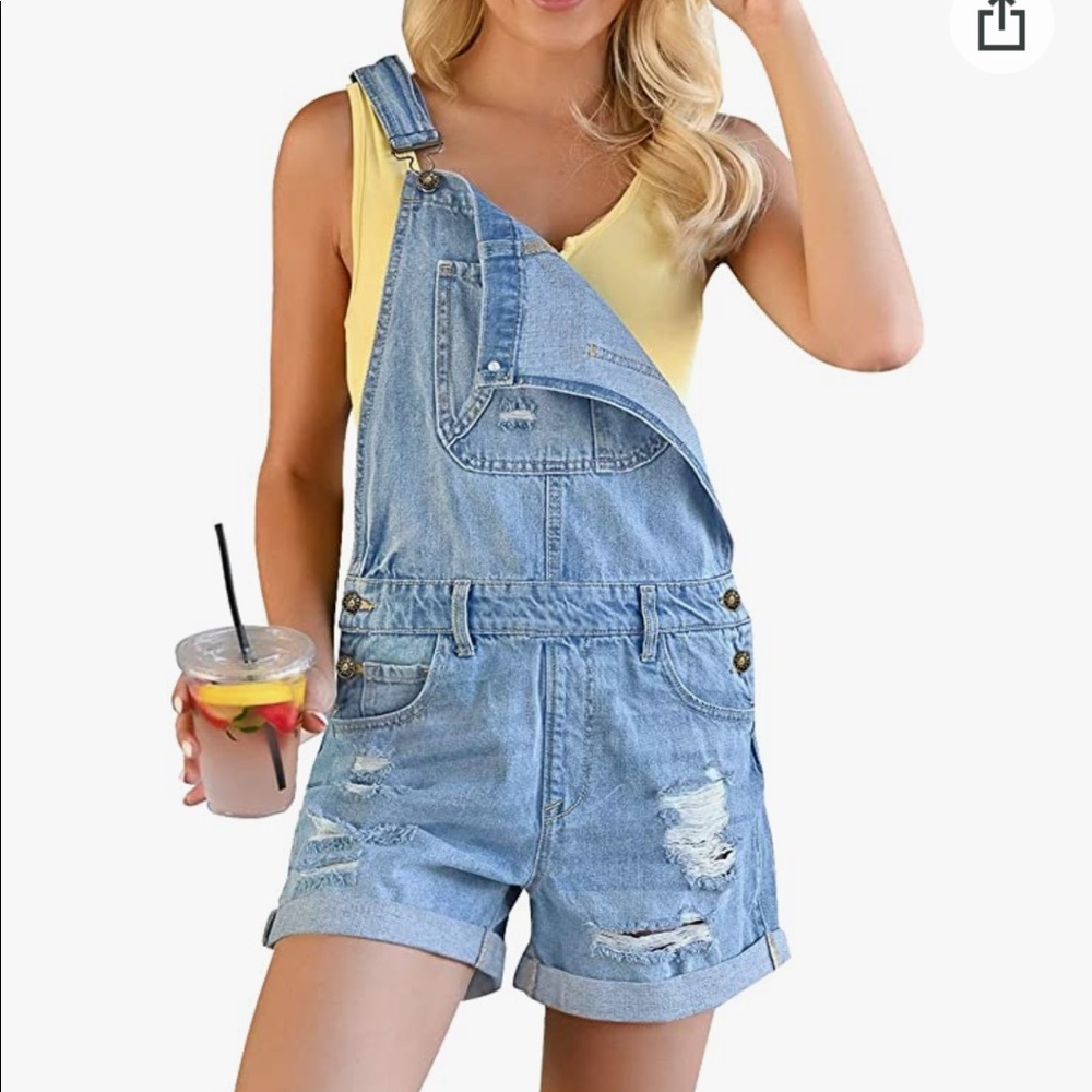 Distressed Overalls